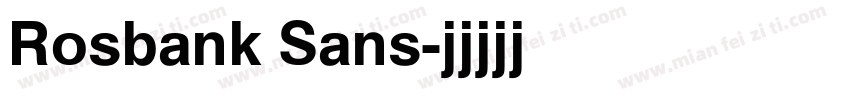 Rosbank Sans字体转换
